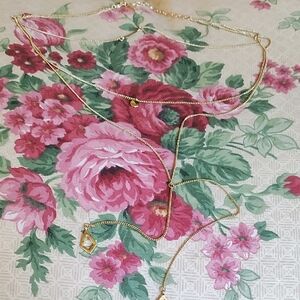 Elegant Gold  Toned Layered Necklace